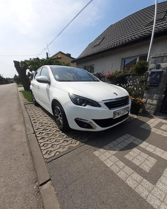 Peugeot 308 cena 38500 przebieg: 116360, rok produkcji 2015 z Wyszogród małe 466